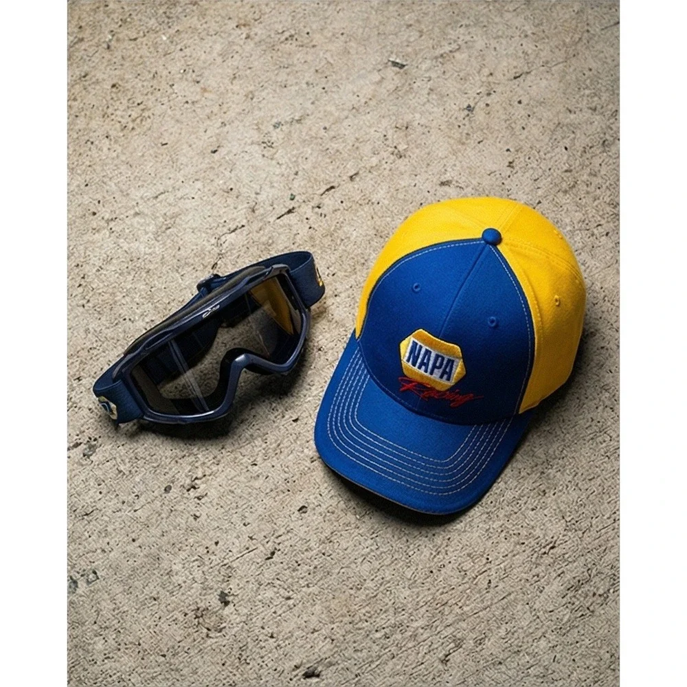 NAPA Racing Chase Elliott #9 Blue Yellow NASCAR Driver Hat‎ Adjustable Cap